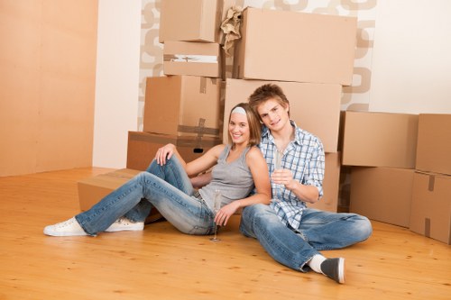 Moving team supporting a home relocation in Haringey