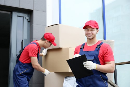 Removal van supporting a residential move in North London