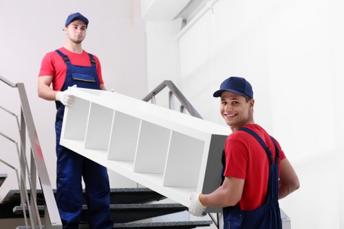 Removal team preparing a household move in Haringey