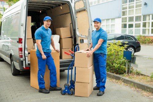 Careful transport of student belongings from a shared house in Haringey