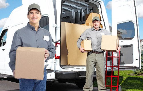 Team completing a removals job with safety checks and organised equipment