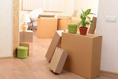 Local packing team preparing fragile household items in Haringey