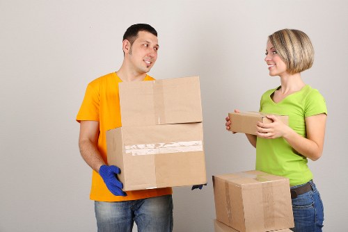Mover estimating a load-based removal quote in Haringey